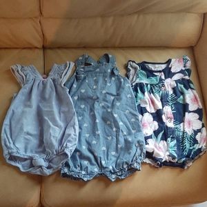 18 month toddler girls rompers